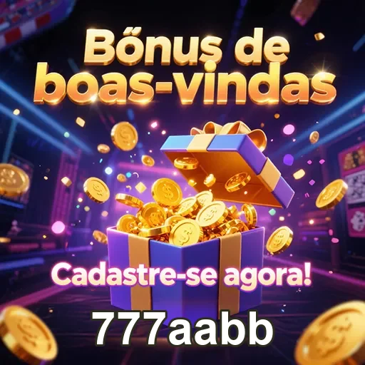 Imagem do bônus de boas-vindas do site 777aabb, ideal para novos jogadores.