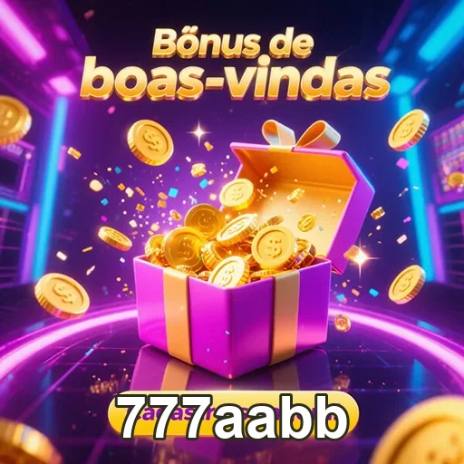 Imagem sobre o bônus de boas-vindas do site 777aabb, apresentando ofertas e promoções.