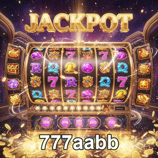 Máquina de caça-níqueis jackpot no site 777aabb, com símbolos vibrantes e chances de ganhar emocionantes.