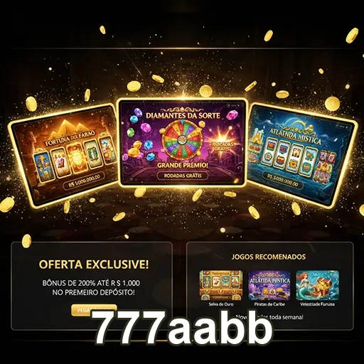 Vários slots atraentes em uma tela de cassino online